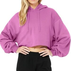 Alo Bae Hoodie in Electric Violet
